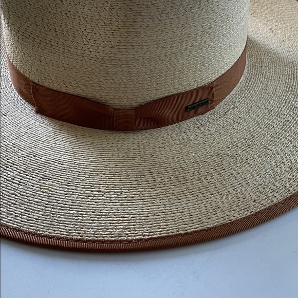 Brixton wide brim straw hat size Small NWT - Picture 3 of 6